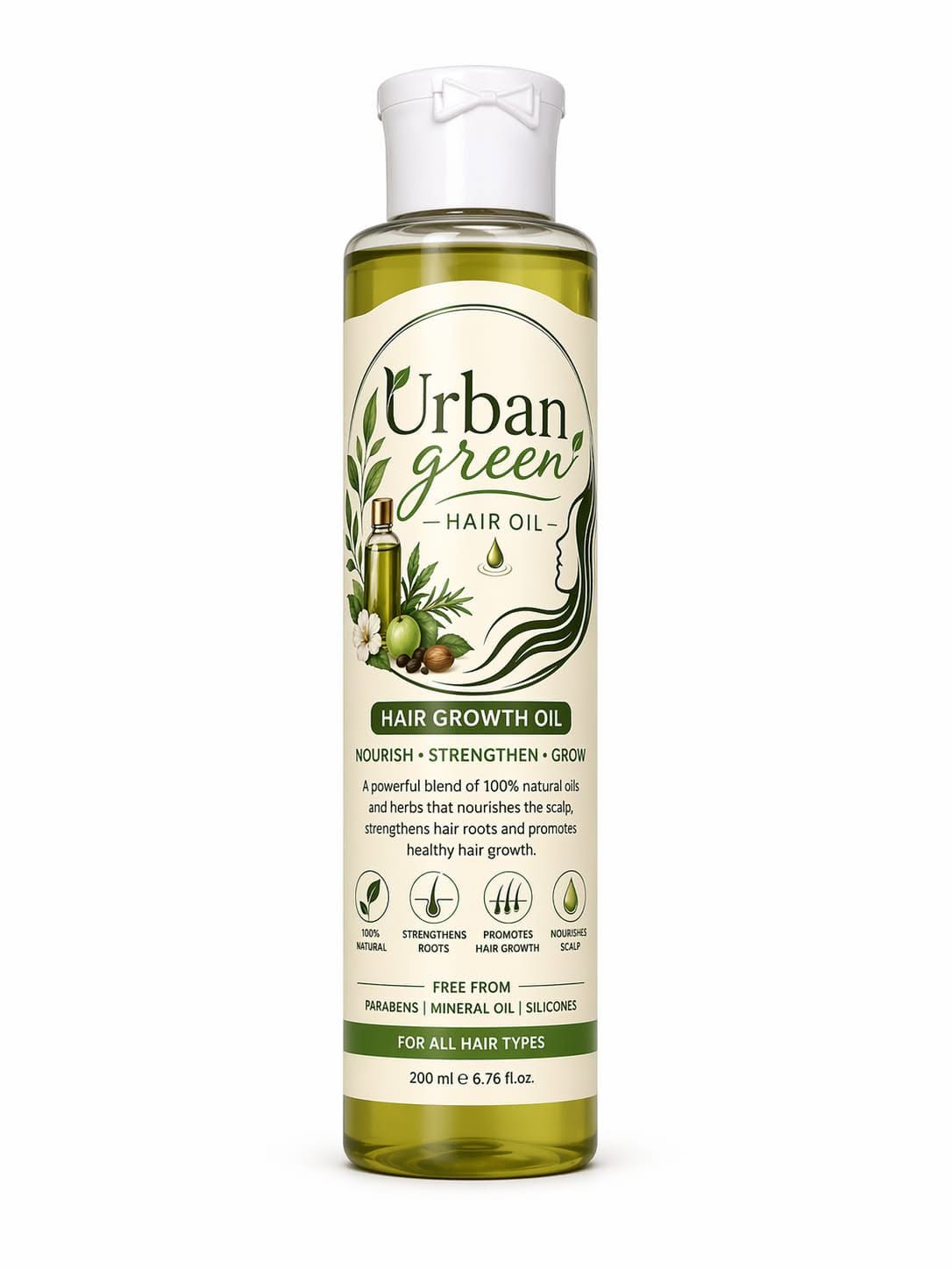 UrbanGreenHairOil™ | 12 Natural Oils Formula