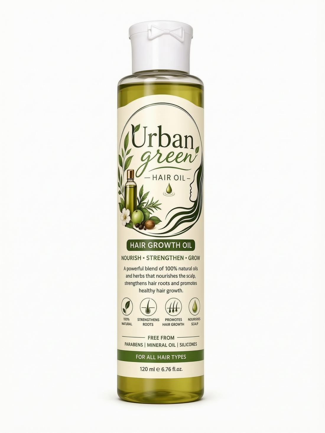UrbanGreenHairOil™ | 12 Natural Oils Formula